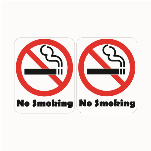 استیکر طرح سیگار کشیدن ممنوع - بسته 2 عددی