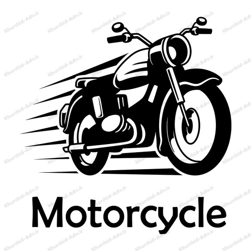 برچسب تابلویی طرح موتور سیکلت